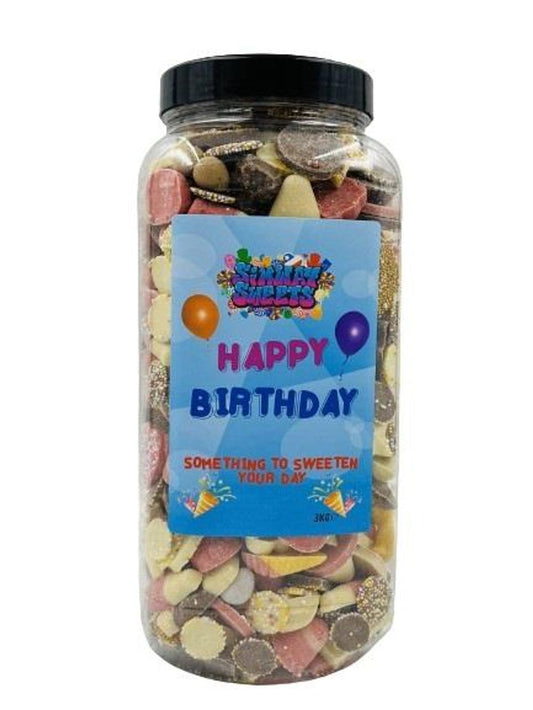 Happy Birthday 3kg Jar - Chocolate Mix