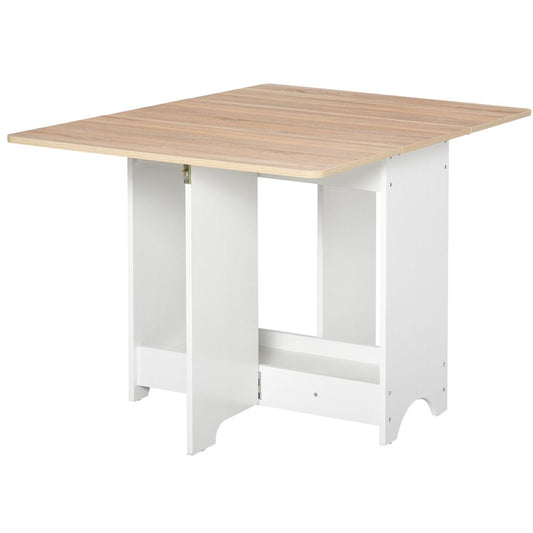 Drop-Leaf Dining Table Folding Desk Bar Table with Storage Shelf S0671079984