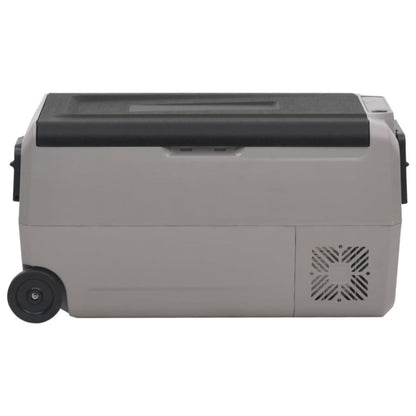 vidaXL Cool Box with Wheel and Handle Black & Grey 50 L PP & PE S0671210604