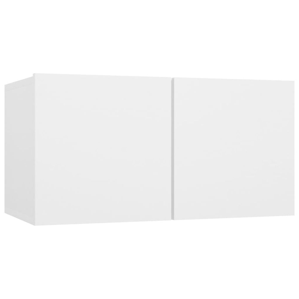 Wall-mounted TV Cabinet White Engineered Wood S0671075179