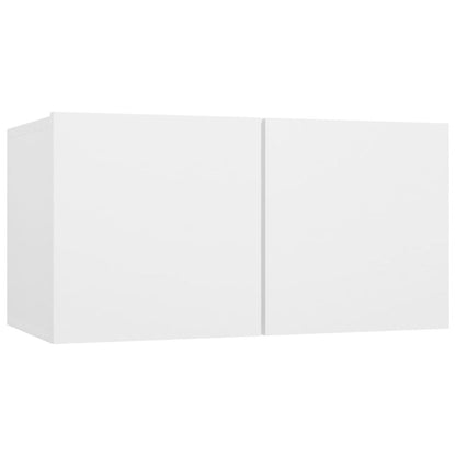 Wall-mounted TV Cabinet White Engineered Wood S0671075179