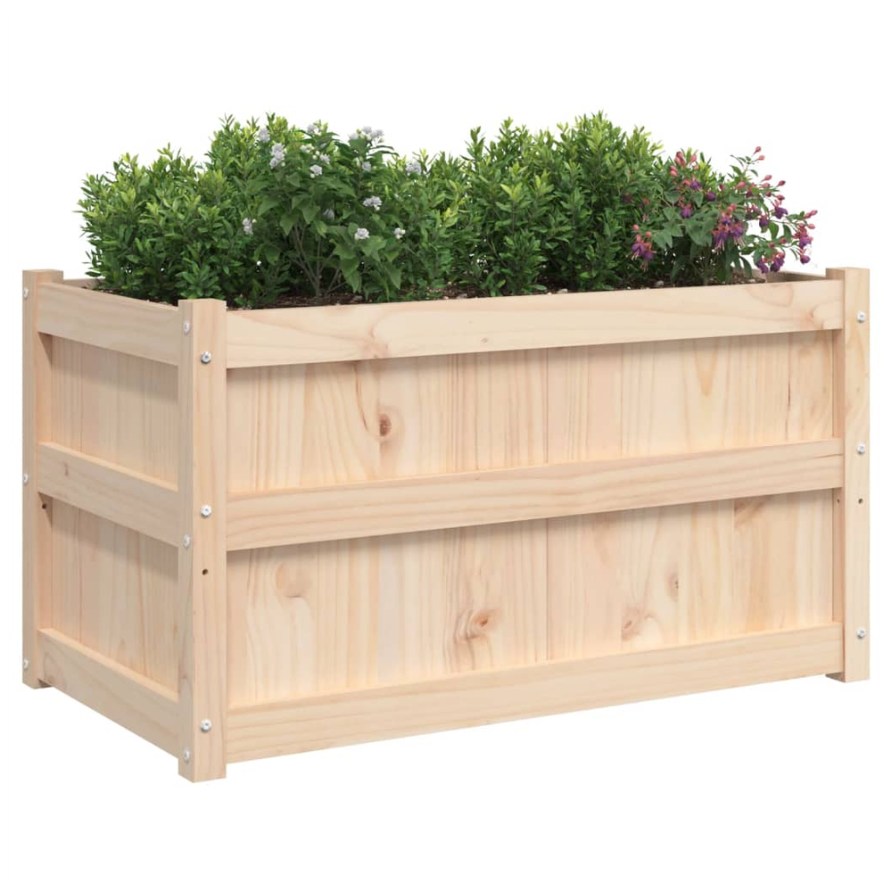 vidaXL Garden Planter 90x50x50 cm Solid Wood Pine S0671383064