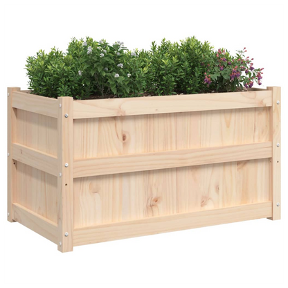 vidaXL Garden Planter 90x50x50 cm Solid Wood Pine S0671383064