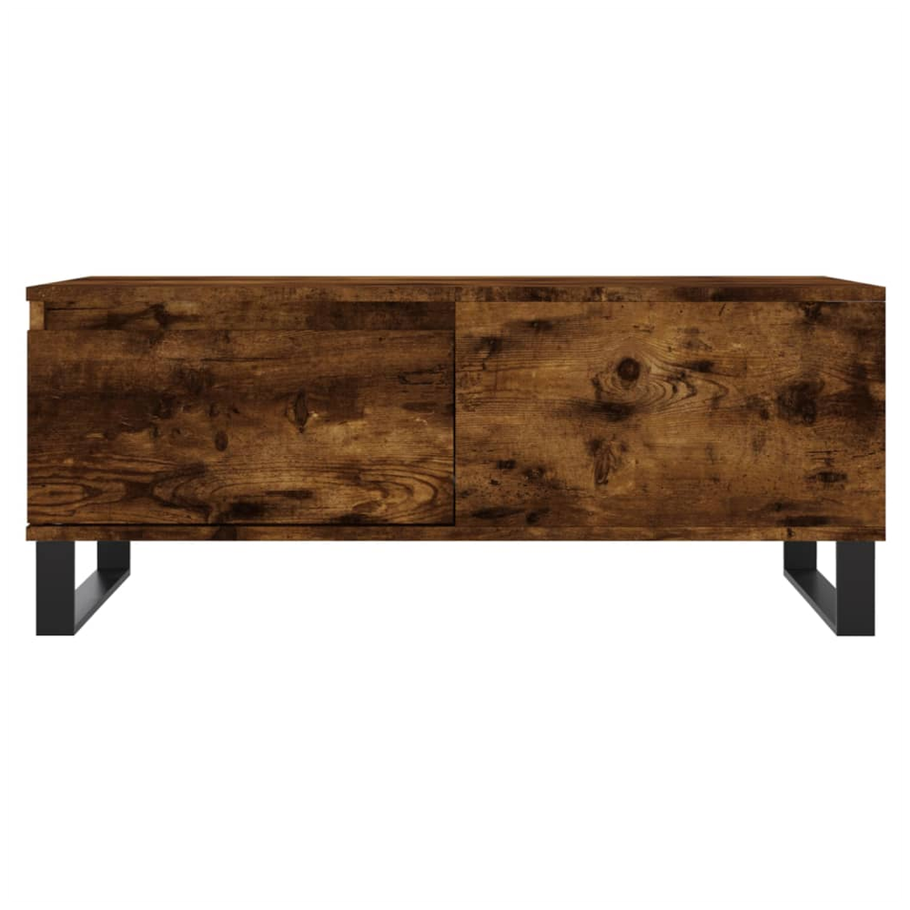 vidaXL Coffee Table Smoked Oak 90x50x36.5 cm Engineered Wood S0671257117