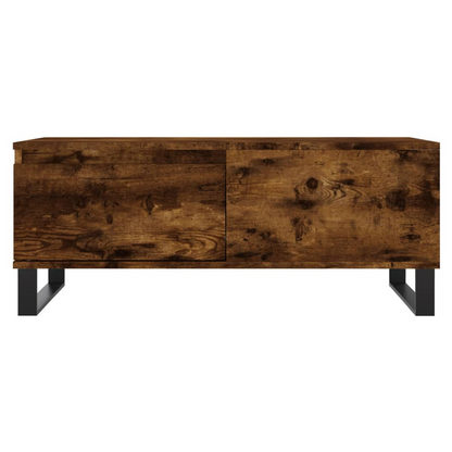 vidaXL Coffee Table Smoked Oak 90x50x36.5 cm Engineered Wood S0671257117