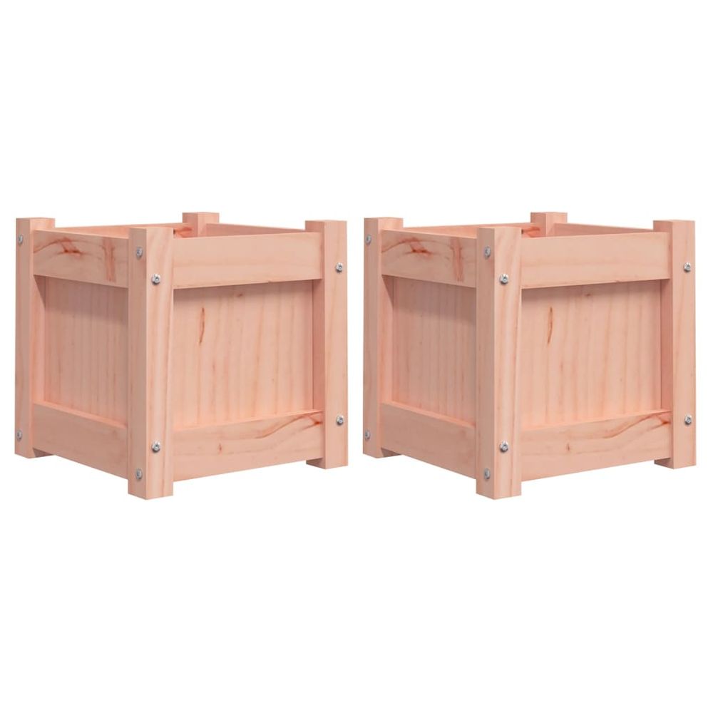 vidaXL Garden Planters 2 pcs Solid Wood Douglas S0671387997