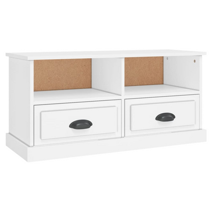 vidaXL TV Cabinet White 93x35.5x45 cm Engineered Wood S0671159907