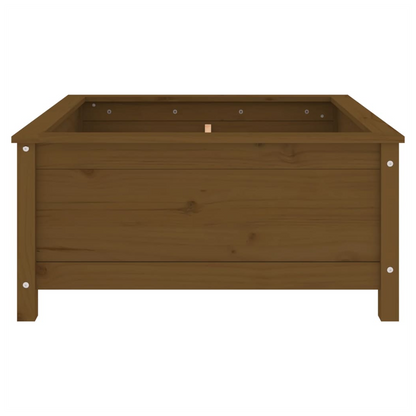 Garden Planter Honey Brown 82.5x82.5x39 cm Solid Wood Pine S0671357951