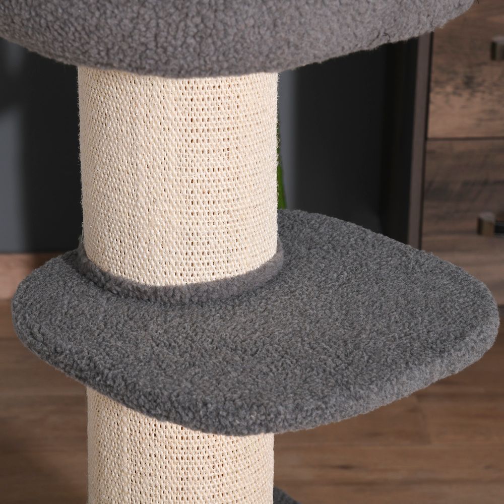 Cat Tree Kitten Tower Pet Furniture w/ Scratching Post Condo Perches Pawhut S0671081221