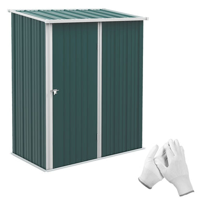 Outsunny Outdoor Storage Shed Steel Garden Shed w/ Lockable Door for Garden S0671383547