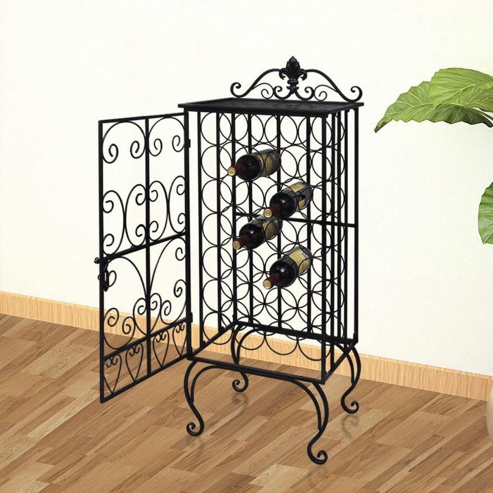 Wine Rack for 28 Bottles Metal S069790495