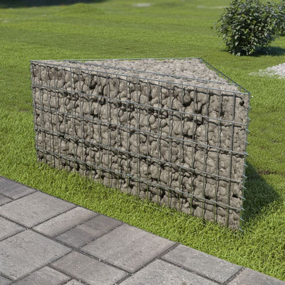 vidaXL Gabion Raised Bed Galvanised Steel 75x75x50 cm S0671252516