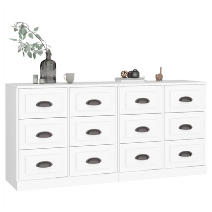 Sideboards 2 pcs White Engineered Wood S0671161241