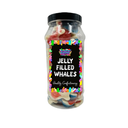 Jelly Filled Whales Gummy Jelly Animal Shaped Sweets Retro Sweets Gift Jar