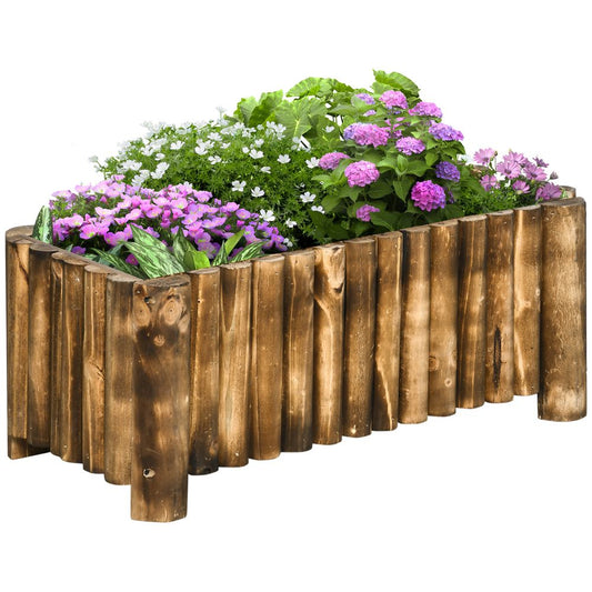 Fir Plant Pot Raised Flower Bed Wooden Planter 4 Feet 78Lx 35Wx30H cm S0671071898