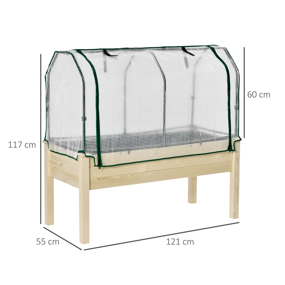 Raised Garden Bed Greenhouse Cover Planter Box S067941683