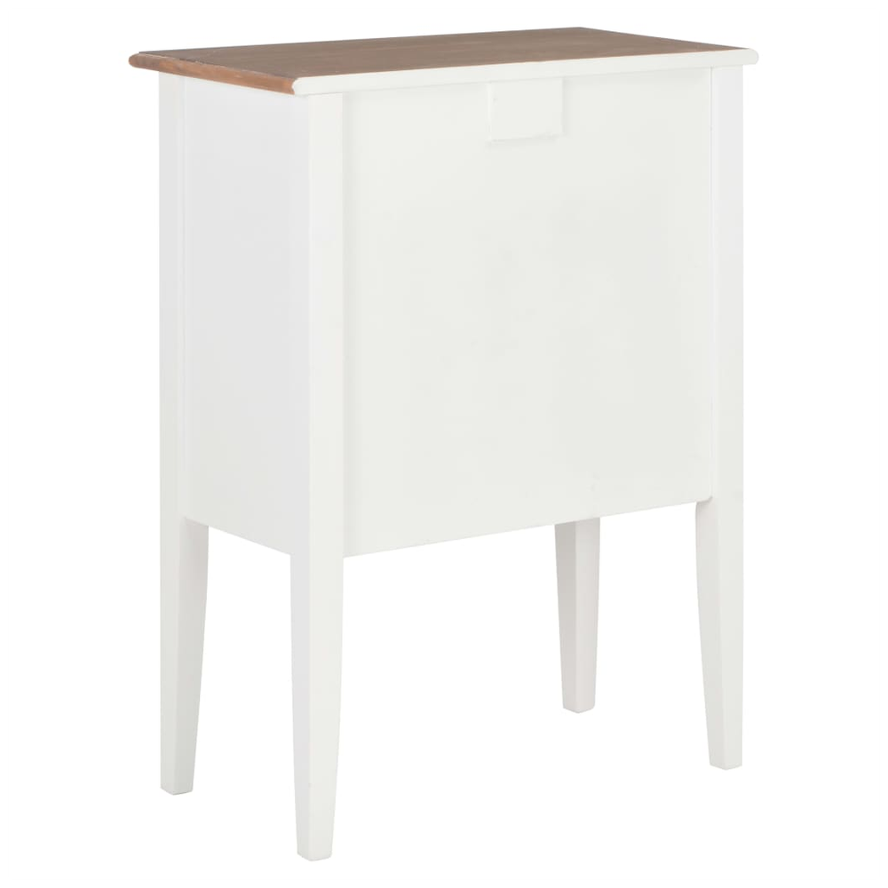 Sideboard White 54x30x80 cm Solid Wood S0671179043