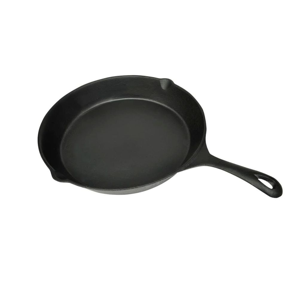 vidaXL Grill Fry Pan Cast Iron 30 cm Round S0671177380