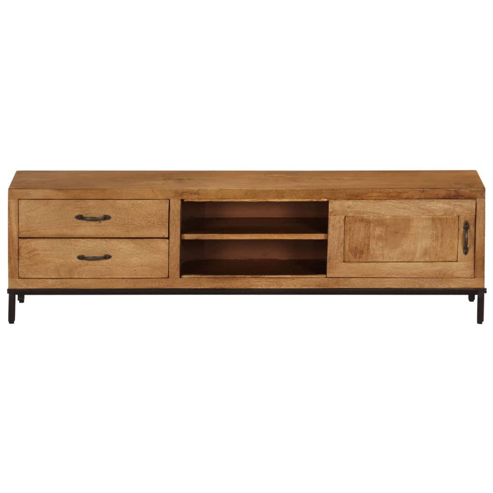 vidaXL TV Cabinet Solid Mango Wood 140x30x40 cm S0671168899