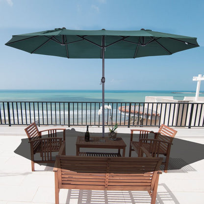 4.6m Double-Sided Patio Parasol Sun Umbrella V067942469