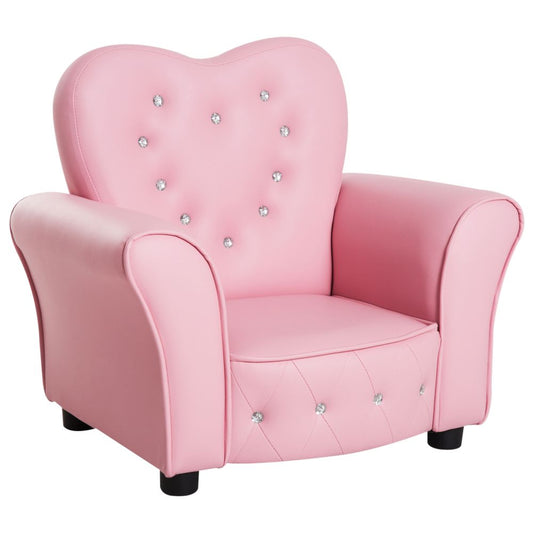 Kids Toddler Sofa Children Armchair Seating Chair Relax Girl Princess Pink S0671347035