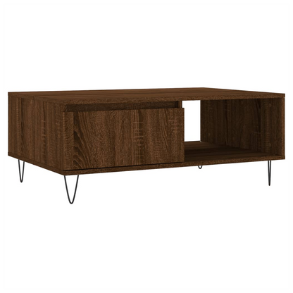 vidaXL Coffee Table Brown Oak 90x60x35 cm Engineered Wood S0671256757