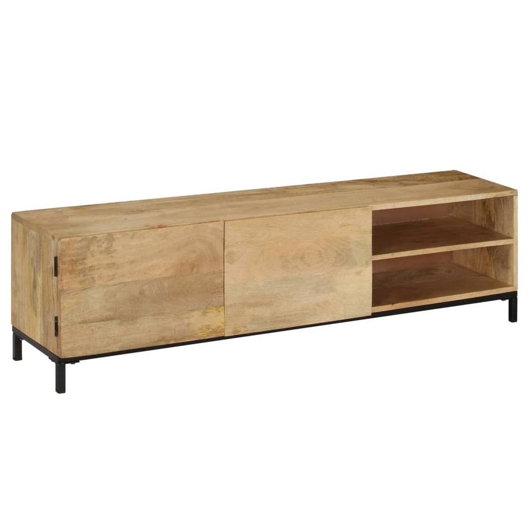 TV Cabinet 145x30x41 cm Solid Mango Wood S0671175018