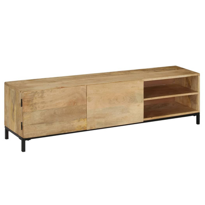 TV Cabinet 145x30x41 cm Solid Mango Wood S0671175018