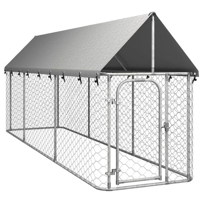 Outdoor Dog Kennel with Roof 100x100x150 cm to 600 x 300 x 150 cm V067939992