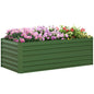 Outsunny Galvanised Steel Outdoor Raised Bed w/ Reinforced Rods, Green S0671383580