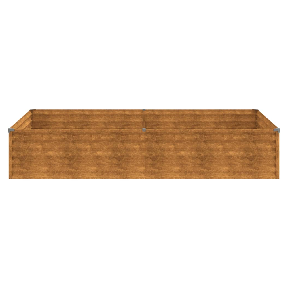 vidaXL Garden Raised Bed 195x100x36 cm Corten Steel S0671265280