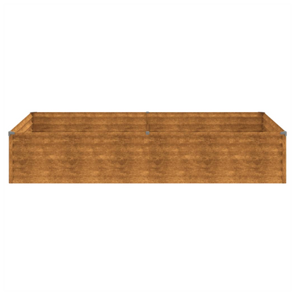 vidaXL Garden Raised Bed 195x100x36 cm Corten Steel S0671265280