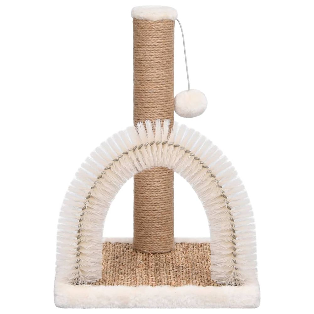 vidaXL Cat Tree with Arch Grooming Brush and Scratch Post S069789626