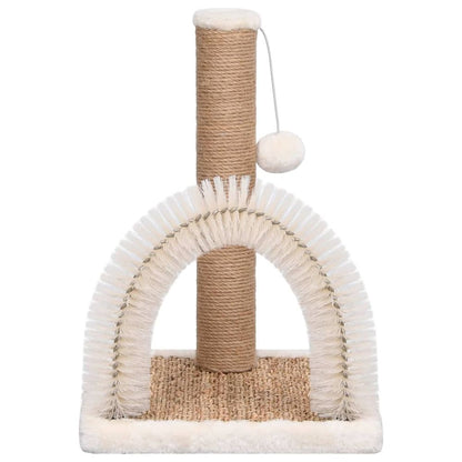 vidaXL Cat Tree with Arch Grooming Brush and Scratch Post S069789626