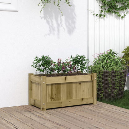 vidaXL Garden Planter 60x31x31 cm Impregnated Wood Pine S0671386069