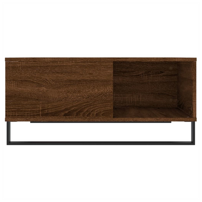 vidaXL Coffee Table Brown Oak 80x80x36.5 cm Engineered Wood S0671256825