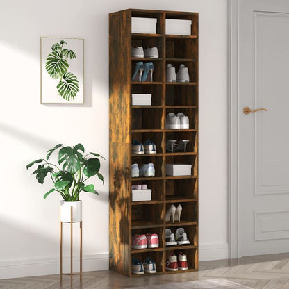 vidaXL Shoe Cabinet Sonoma Oak 54x34x183 cm Engineered Wood S0671027153