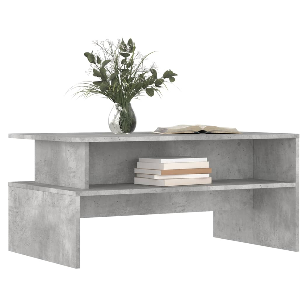 vidaXL Coffee Table Concrete Grey 90x55x42.5 cm Engineered Wood S0671256769