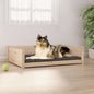 Dog Bed 55.5x45.5x28 cm to 75.5 x 55.5 x 28 cm Solid Pine Wood S0671056831