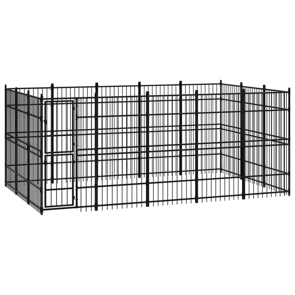 Outdoor Dog Kennel Steel 8.29 m� V067940934