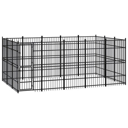 Outdoor Dog Kennel Steel 8.29 m� V067940934