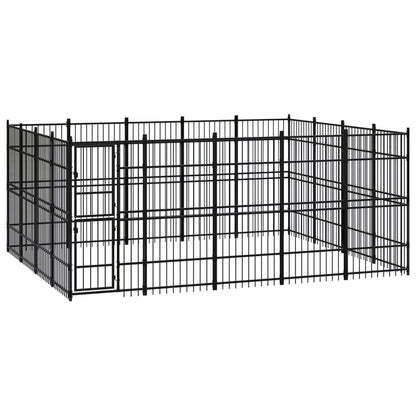 Outdoor Dog Kennel Steel 8.29 m� V067940959