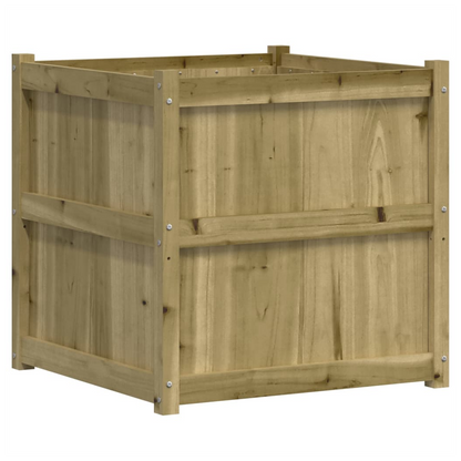 vidaXL Garden Planter 70x70x70 cm Impregnated Wood Pine S0671383111