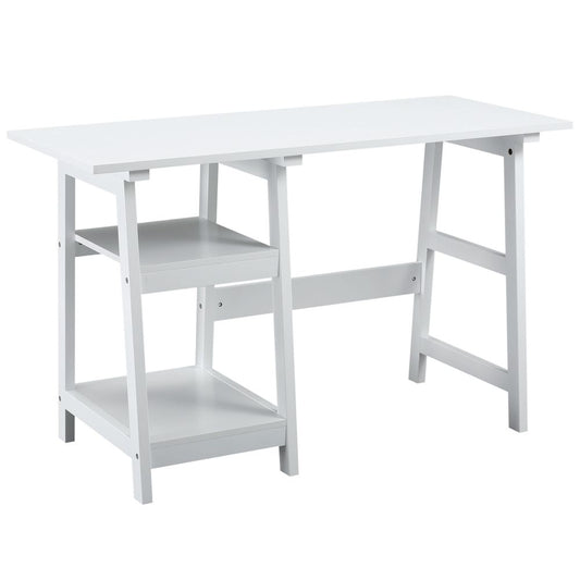 Computer Desk with Storage with Bookshelf PC Table Workstation White S0671071365