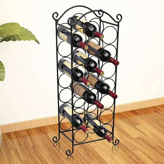 Wine Rack for 21 Bottles Metal S069812343