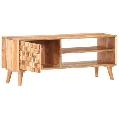 TV Cabinet 100x35x40 cm Solid Acacia Wood S035876860