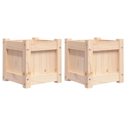 vidaXL Garden Planters 2 pcs Solid Wood Pine S0671388093