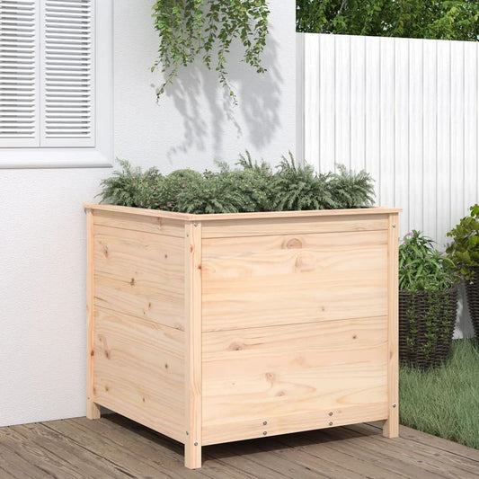 vidaXL Garden Planter 82.5x82.5x78 cm Solid Wood Pine S0671357822