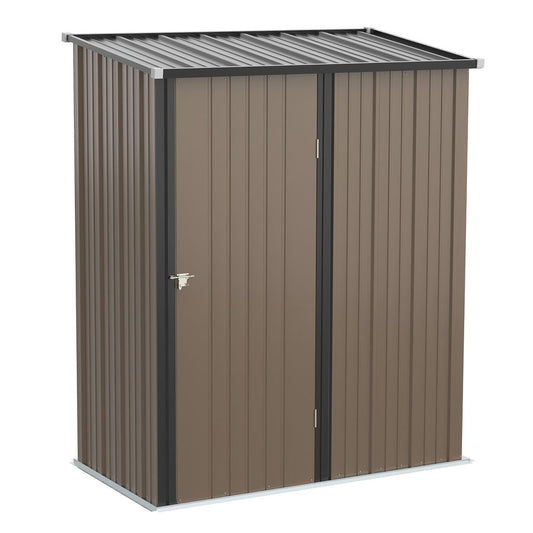 Outdoor Storage Shed Steel Garden Shed w/ Lockable Door for Backyard Outsunny S0671080223