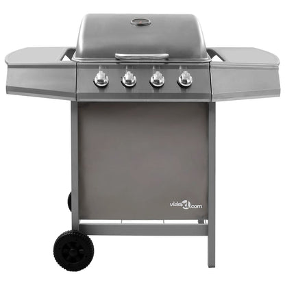 Gas BBQ Grill with 4 Burners Silver S069812000